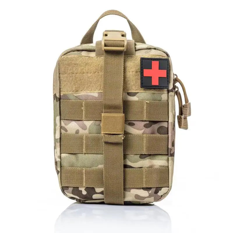 Survival Kit and First Aid Set for Outdoor Adventures.