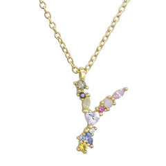 S925 Sterling Silver DIY Letter Pendant Necklace