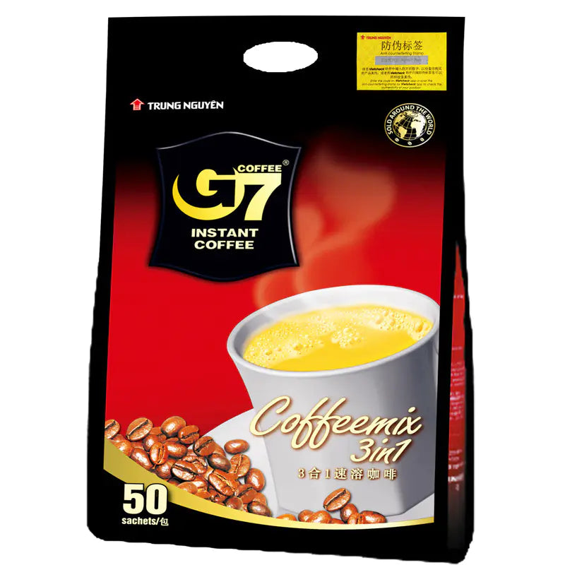 Vietnamese G7 Instant 3-in-1 Coffee Powder (1600g, 100 Packs)