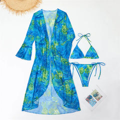 New Women's 3-Piece Sexy Bikini Set with Cover-Up