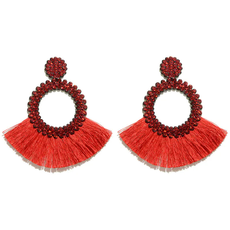 Bohemian Tassel Earrings for Women - Handmade Design