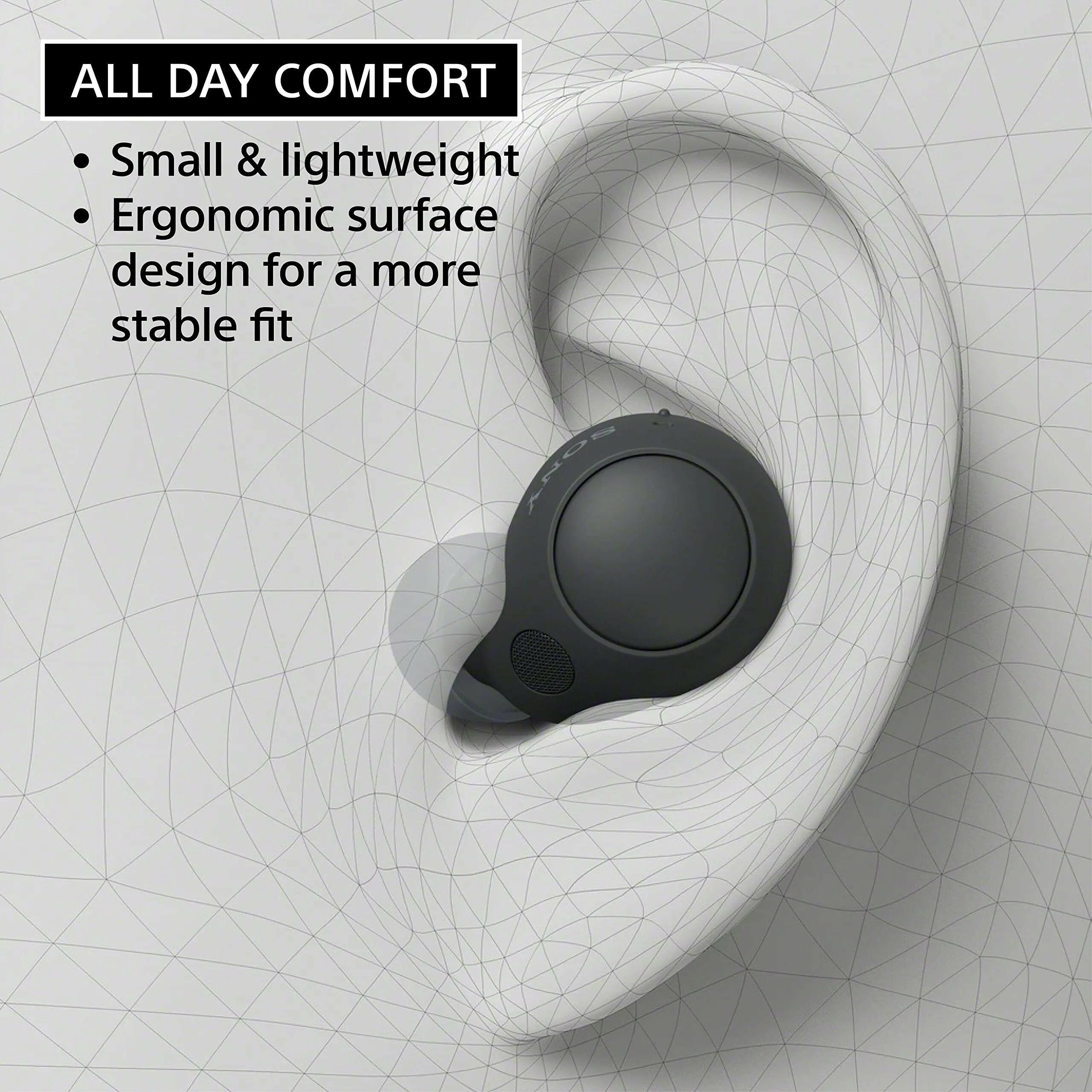 Certified Refurbished - Sony WF-C700N Truly Wireless Noise Canceling In-Ear Bluetooth Earbud Headphones - Black.