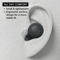 Certified Refurbished - Sony WF-C700N Truly Wireless Noise Canceling In-Ear Bluetooth Earbud Headphones - Black.
