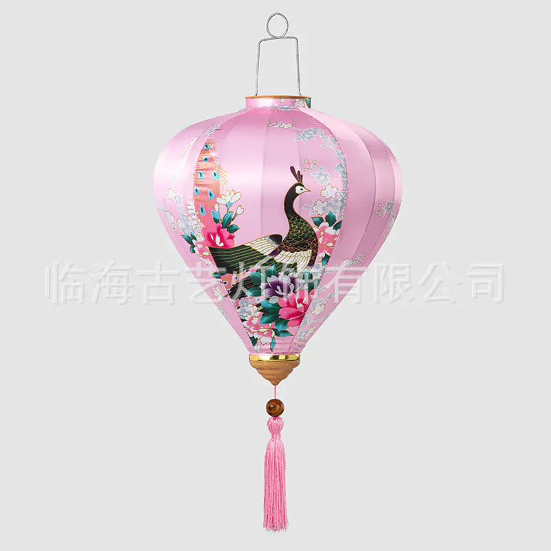 Traditional Chinese Peacock Lantern for Festivals