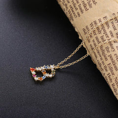 S925 Sterling Silver DIY Letter Pendant Necklace