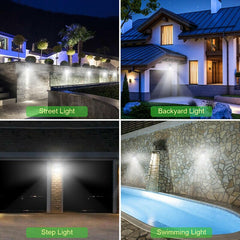 Solar lamp with advanced motion sensor for efficient outdoor lighting and enhanced security