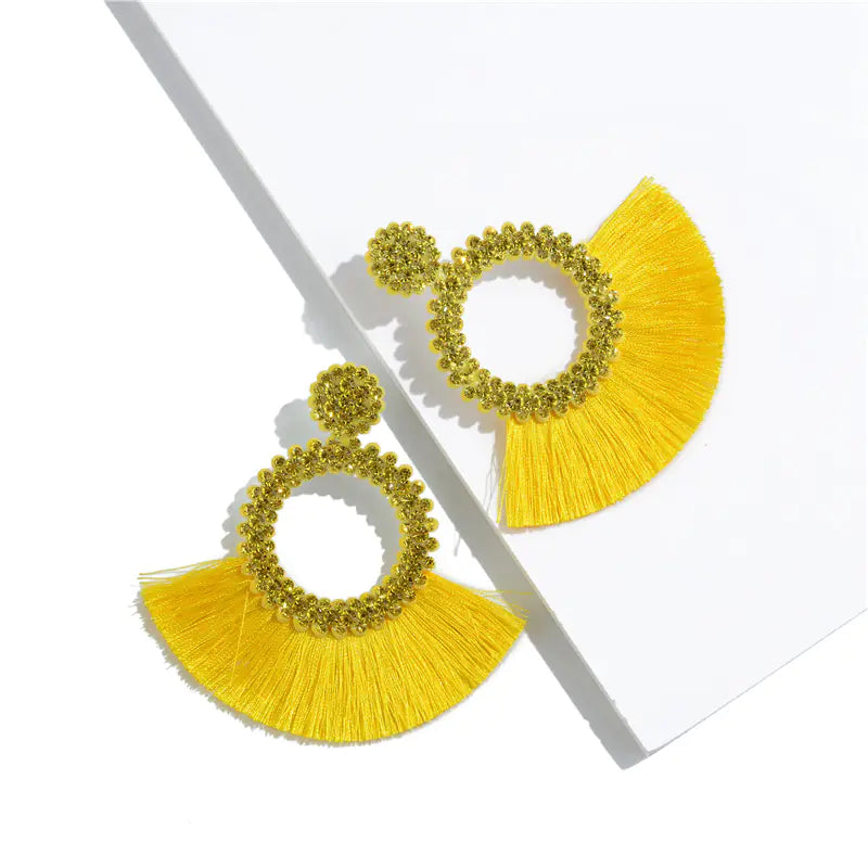 Bohemian Tassel Earrings for Women - Handmade Design