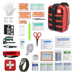 Surviveware 200 Pcs Waterproof Premium Survival First Aid Kit - Survival Emergency Preparedness for Travel Camping Gear Survival Kit and Outdoor Emergencies - HSA & FSA Eligible Survival Kit