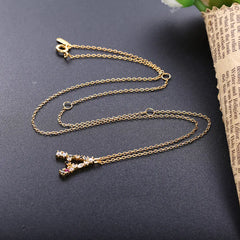 S925 Sterling Silver DIY Letter Pendant Necklace