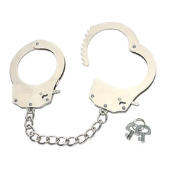 Metal Bondage Handcuffs with Plush Lining