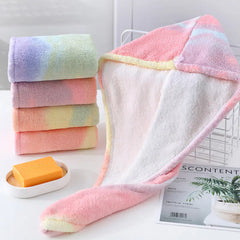 Rainbow Quick-Dry Hair Towel