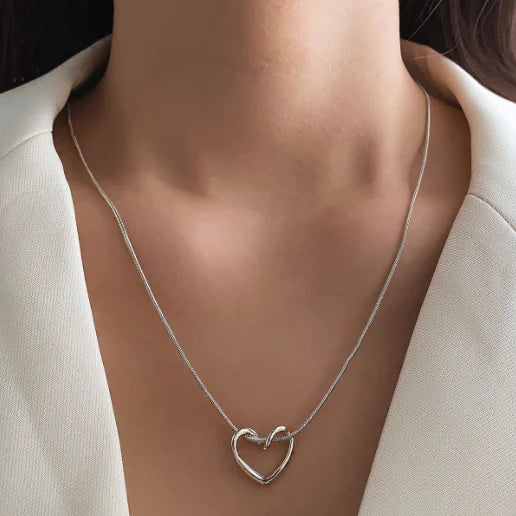 Minimalist Heart Pendant Necklace for Women