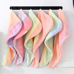 Rainbow Quick-Dry Hair Towel