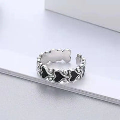 Minimalist Heart Cutout Ring for Women - Trendy Retro