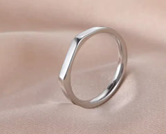 Trendy Steel Minimalist Ring