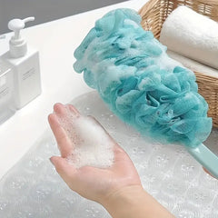 Long Handle Bath Brush and Loofah for Shower Use