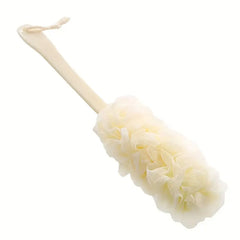 Long Handle Bath Brush and Loofah for Shower Use