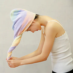 Rainbow Quick-Dry Hair Towel