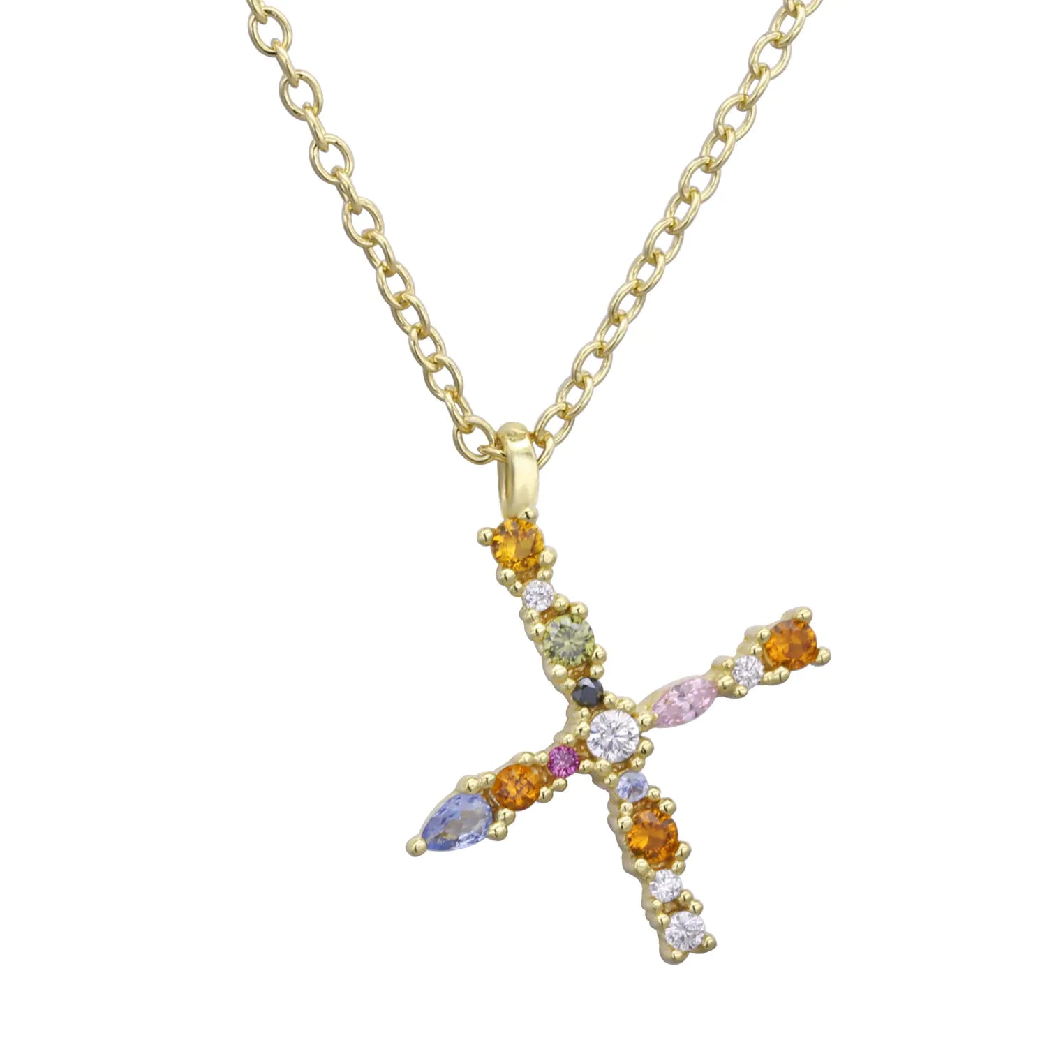S925 Sterling Silver DIY Letter Pendant Necklace