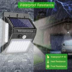 Solar lamp with advanced motion sensor for efficient outdoor lighting and enhanced security