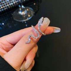 Trendy Minimalist Snake Wrap Ring for Women