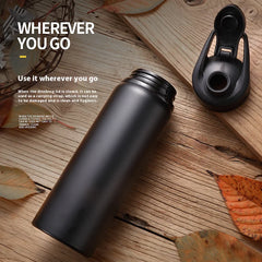 Stainless steel sports water bottle designed for durability and optimal hydration during workouts