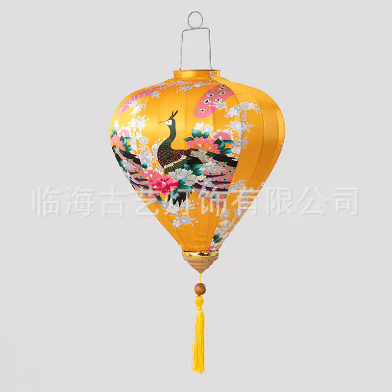 Traditional Chinese Peacock Lantern for Festivals