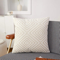 Nordic Knit Velvet Cushion Cover for Sofa and Office