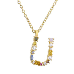 S925 Sterling Silver DIY Letter Pendant Necklace