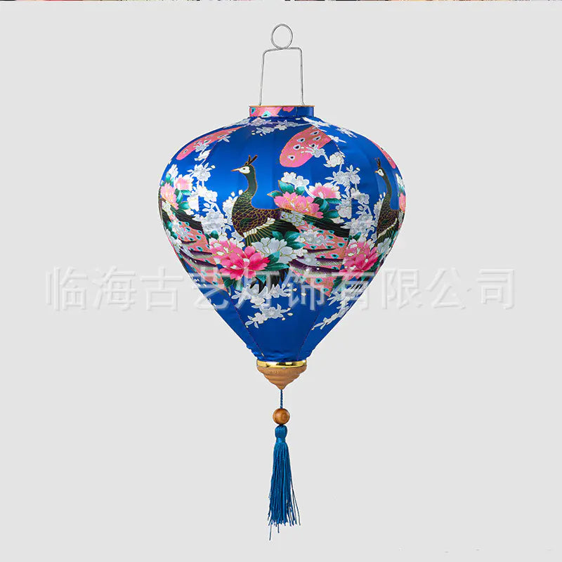 Traditional Chinese Peacock Lantern for Festivals