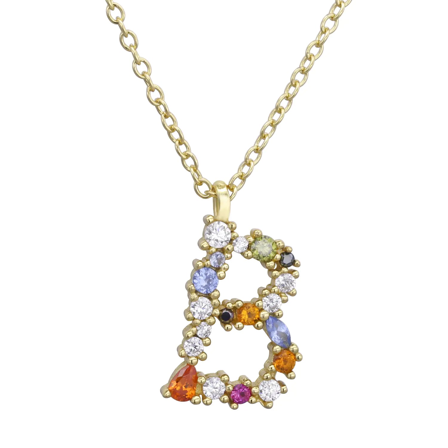 S925 Sterling Silver DIY Letter Pendant Necklace