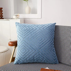 Nordic Knit Velvet Cushion Cover for Sofa and Office
