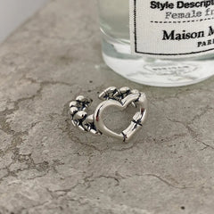 Minimalist Heart Cutout Ring for Women - Trendy Retro