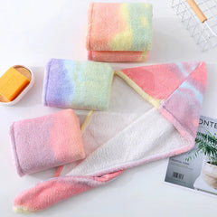 Rainbow Quick-Dry Hair Towel