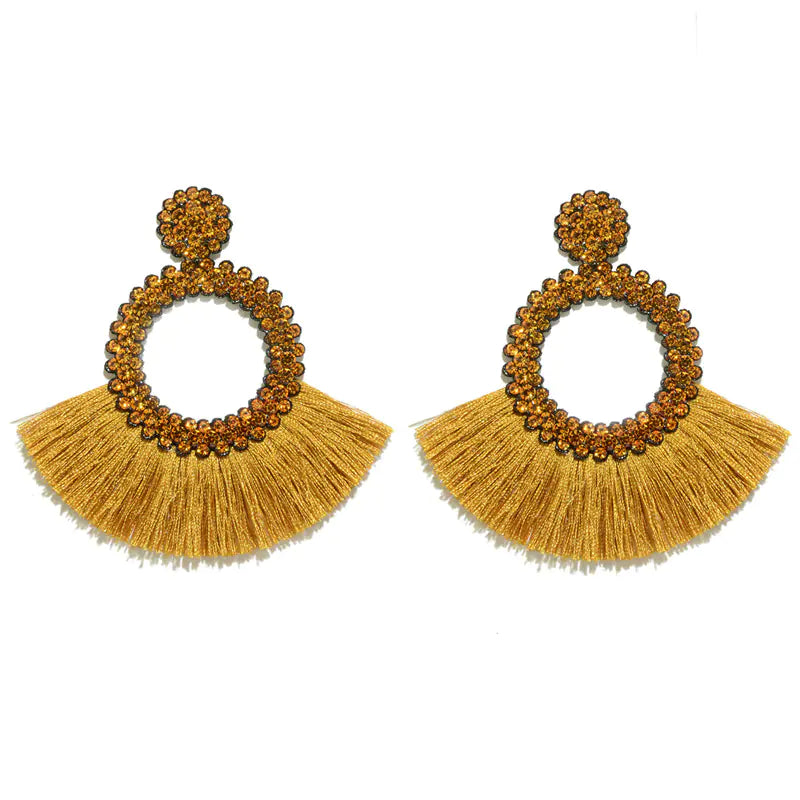 Bohemian Tassel Earrings for Women - Handmade Design