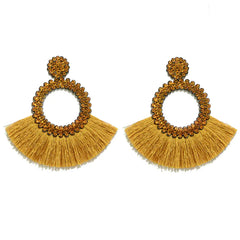 Bohemian Tassel Earrings for Women - Handmade Design