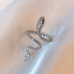 Trendy Minimalist Snake Wrap Ring for Women
