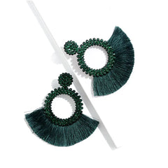 Bohemian Tassel Earrings for Women - Handmade Design