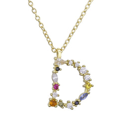 S925 Sterling Silver DIY Letter Pendant Necklace