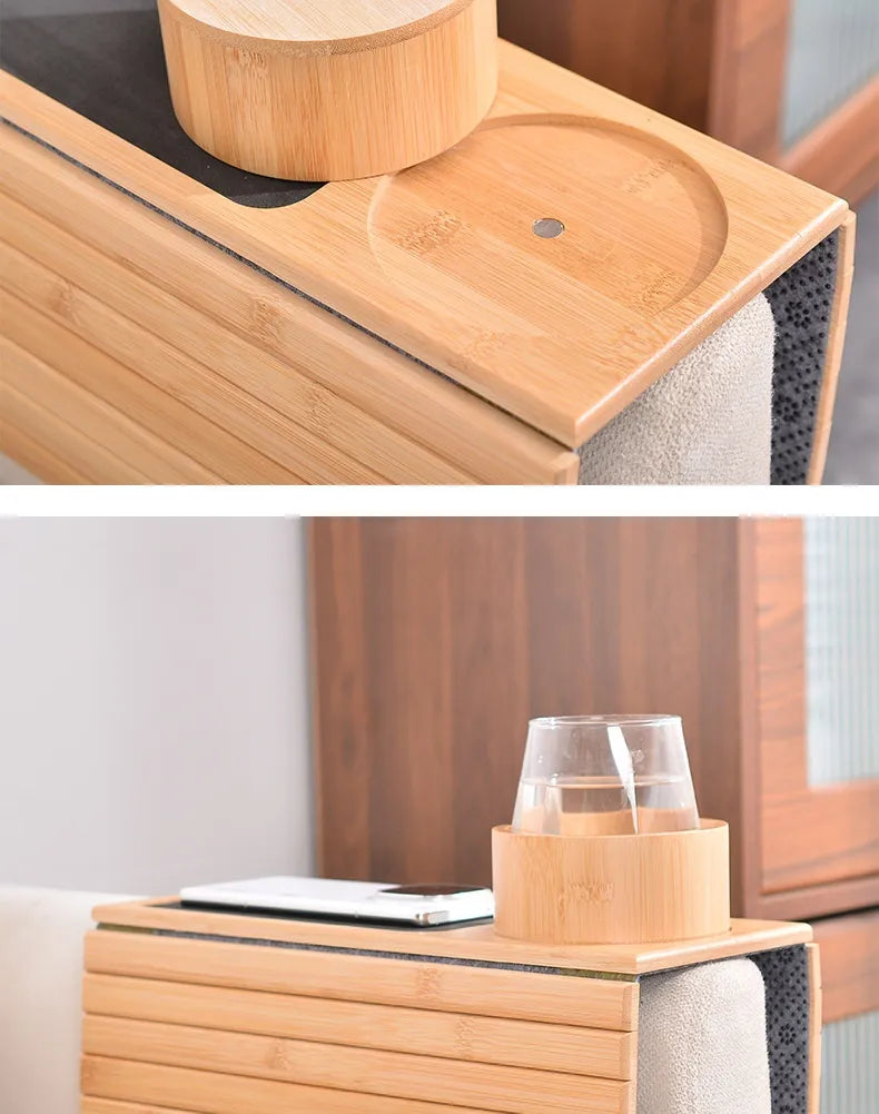Bamboo Sofa Arm Rest Tray