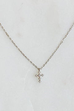 Dainty Cross Sterling Silver Necklace