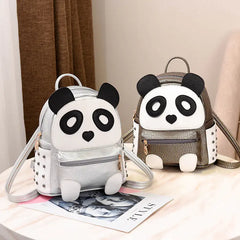 Trendy Cute Women's Backpack - Panda Design