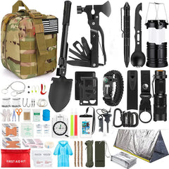 Survival Kit and First Aid Set for Outdoor Adventures