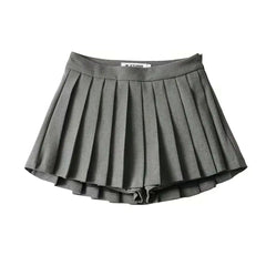 Women's High Waist A-line Pleated Skirt