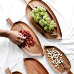 Japanese Wooden Tray for Pizza, Steak, and Snacks