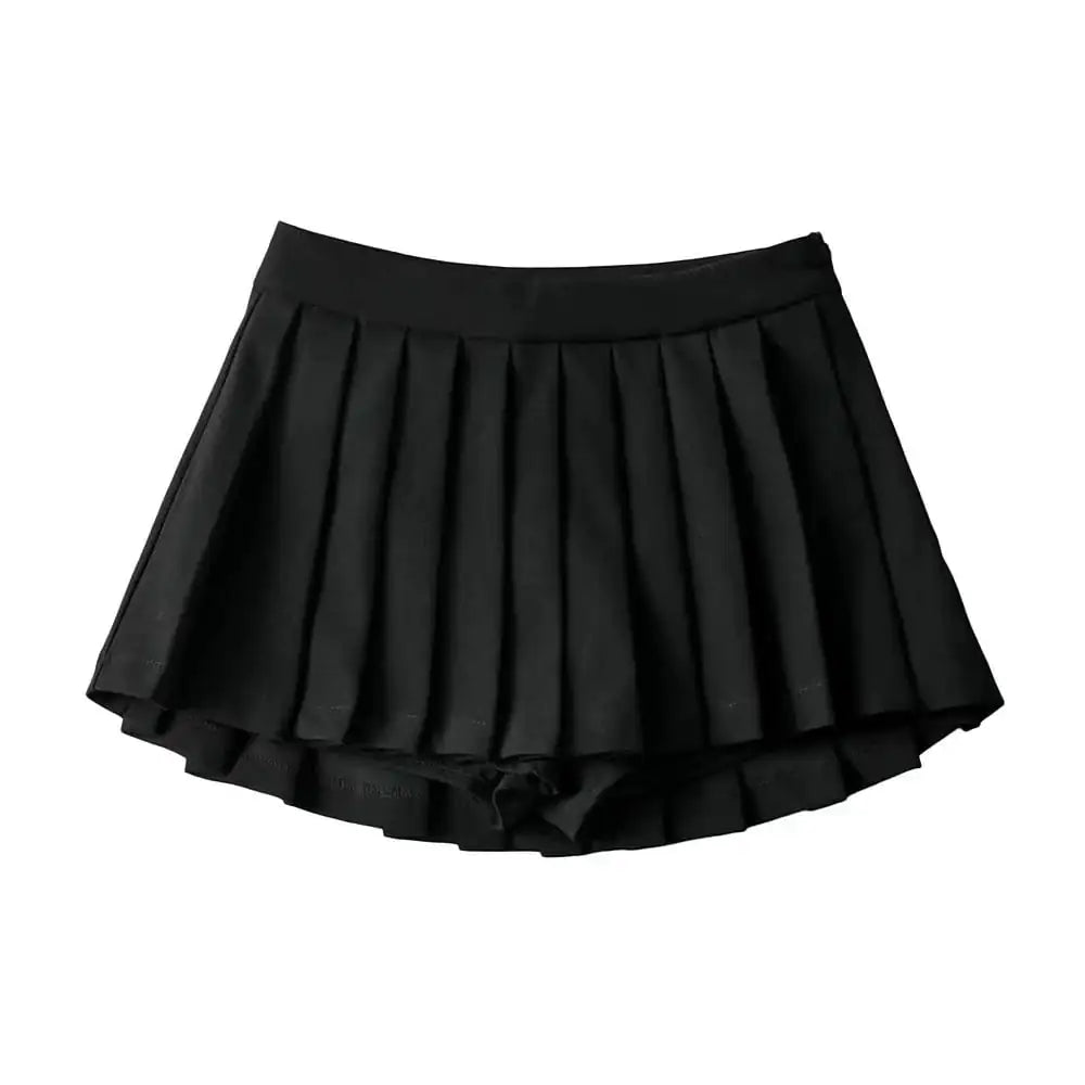 Women's High Waist A-line Pleated Skirt.