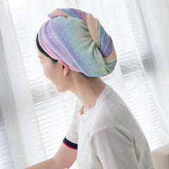 Rainbow Quick-Dry Hair Towel