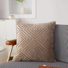 Nordic Knit Velvet Cushion Cover for Sofa and Office