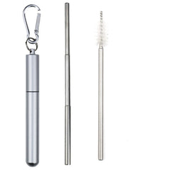 Portable Stainless Steel Telescopic Straw