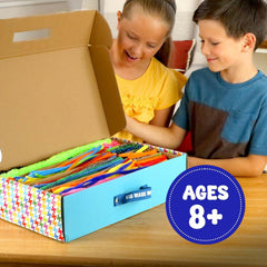Arts and Craft Kit – a DIY 3.8 Pounds of Hobby Craft Supplies & Materials Box for Creative Art Projects for Kids Age 4 5 6 7 8 9 10 11 & 12 Year Old Girls & Boys